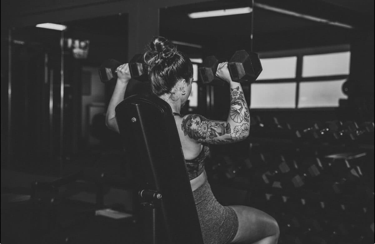 Personal training exercise demonstration