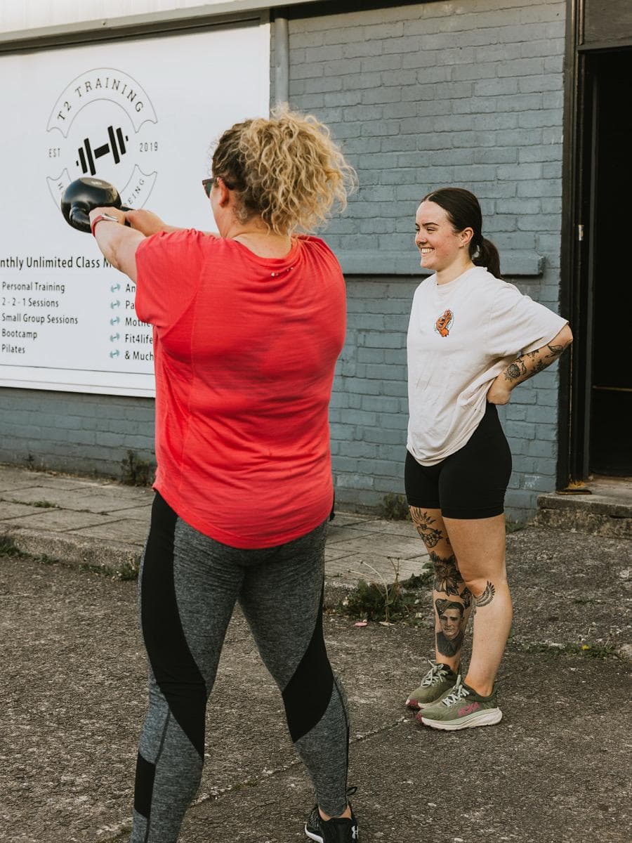 Tamzin Sandry - Personal Training Session with Client